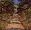 Der Hauptweg bei Giverny Claude Monet impressionistische Blumen